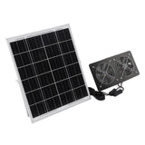Solar Dual Fan Kit 30W IP65 Waterproofing Tempered Glass Laminate 17mm Aluminum Alloy Frame Ventilation Solar Fan for Outdoor Pet House Shed