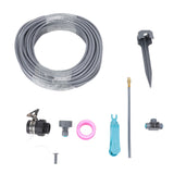 Garden Watering Misting System 82FT 4/7 PVC Hose Drip Irrigation Sprinkler Kit with Quick Connectors for Greenhouse Plant Lawn