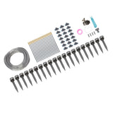 Garden Watering Misting System 82FT 4/7 PVC Hose Drip Irrigation Sprinkler Kit with Quick Connectors for Greenhouse Plant Lawn