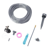 Garden Watering Misting System 82FT 4/7 PVC Hose Drip Irrigation Sprinkler Kit with Quick Connectors for Greenhouse Plant Lawn