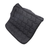Horse Saddle Pad Breathable Abrasion Proof PU Leather Horse Saddle Cloth Riding Equipment Black