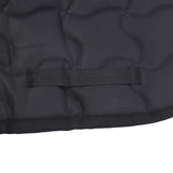 Horse Saddle Pad Breathable Abrasion Proof PU Leather Horse Saddle Cloth Riding Equipment Black