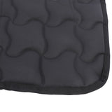 Horse Saddle Pad Breathable Abrasion Proof PU Leather Horse Saddle Cloth Riding Equipment Black