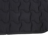 Horse Saddle Pad Breathable Abrasion Proof PU Leather Horse Saddle Cloth Riding Equipment Black