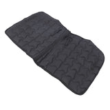 Horse Saddle Pad Breathable Abrasion Proof PU Leather Horse Saddle Cloth Riding Equipment Black