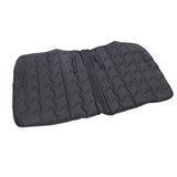 Horse Saddle Pad Breathable Abrasion Proof PU Leather Horse Saddle Cloth Riding Equipment Black