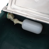 Livestock Water Bowl Trough Drinking Dispenser Farm Feeder Plastic with Iron Lid Float Ball Green for Cattle Sheep Horse