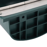 Livestock Water Bowl Trough Drinking Dispenser Farm Feeder Plastic with Iron Lid Float Ball Green for Cattle Sheep Horse