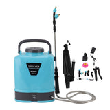 Battery Powered Backpack Sprayer Adjustable Pressure Agricultural Electric Sprayer with 5 Nozzles for Weeding Spraying Cleaning US Plug 10L In Australia - Darrahopens
