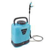 Battery Powered Backpack Sprayer Adjustable Pressure Agricultural Electric Sprayer with 5 Nozzles for Weeding Spraying Cleaning US Plug 10L