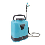 Battery Powered Backpack Sprayer Adjustable Pressure Agricultural Electric Sprayer with 5 Nozzles for Weeding Spraying Cleaning US Plug 10L