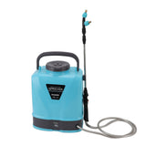 Battery Powered Backpack Sprayer Adjustable Pressure Agricultural Electric Sprayer with 5 Nozzles for Weeding Spraying Cleaning US Plug 10L