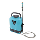 Battery Powered Backpack Sprayer Adjustable Pressure Agricultural Electric Sprayer with 5 Nozzles for Weeding Spraying Cleaning US Plug 10L