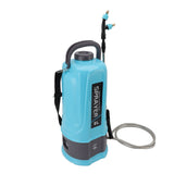Battery Powered Backpack Sprayer Adjustable Pressure Agricultural Electric Sprayer with 5 Nozzles for Weeding Spraying Cleaning EU Plug 8L In Australia - Darrahopens