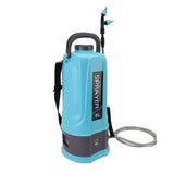 Battery Powered Backpack Sprayer Adjustable Pressure Agricultural Electric Sprayer with 5 Nozzles for Weeding Spraying Cleaning EU Plug 8L