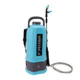 Battery Powered Backpack Sprayer Adjustable Pressure Agricultural Electric Sprayer with 5 Nozzles for Weeding Spraying Cleaning EU Plug 8L