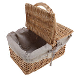 Wicker Picnic Basket with Lid Handle Removable Liner Multifunction Garden Harvest Basket for Flowers Fruits Vegetables daisy In Australia - Darrahopens
