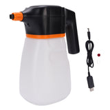 Car Wash Electric Foam Sprayer 2L 6000mAh Battery High Pressure Rechargeable Cordless Soap Sprayer for Garden Watering Outdoor Cleaning White
