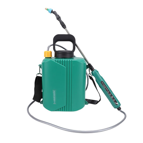 Battery Powered Garden Sprayer 6L Electric Backpack Sprayer with 3 Nozzles Retractable Wand Adjustable Strap for Lawn Garden Yard