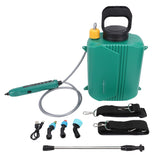 Battery Powered Garden Sprayer 6L Electric Backpack Sprayer with 3 Nozzles Retractable Wand Adjustable Strap for Lawn Garden Yard