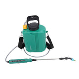 Battery Powered Garden Sprayer 6L Electric Backpack Sprayer with 3 Nozzles Retractable Wand Adjustable Strap for Lawn Garden Yard