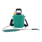 Battery Powered Garden Sprayer 6L Electric Backpack Sprayer with 3 Nozzles Retractable Wand Adjustable Strap for Lawn Garden Yard