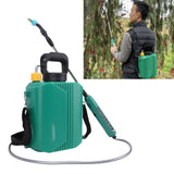 Battery Powered Garden Sprayer 6L Electric Backpack Sprayer with 3 Nozzles Retractable Wand Adjustable Strap for Lawn Garden Yard