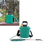 Battery Powered Garden Sprayer 6L Electric Backpack Sprayer with 3 Nozzles Retractable Wand Adjustable Strap for Lawn Garden Yard