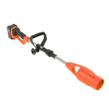 Leaf Blower Cordless Electric Blower with Batteries Fast Charger Foldable Blower for Patio Cleaning Lawn Care Blowing Fallen Leaves Dust EU Plug Orange In Australia - Darrahopens