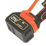 Leaf Blower Cordless Electric Blower with Batteries Fast Charger Foldable Blower for Patio Cleaning Lawn Care Blowing Fallen Leaves Dust EU Plug Orange