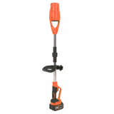 Leaf Blower Cordless Electric Blower with Batteries Fast Charger Foldable Blower for Patio Cleaning Lawn Care Blowing Fallen Leaves Dust EU Plug Orange