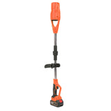 Leaf Blower Cordless Electric Blower with Batteries Fast Charger Foldable Blower for Patio Cleaning Lawn Care Blowing Fallen Leaves Dust EU Plug Orange