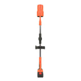 Leaf Blower Cordless Electric Blower with Batteries Fast Charger Foldable Blower for Patio Cleaning Lawn Care Blowing Fallen Leaves Dust EU Plug Orange