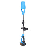 Leaf Blower Cordless Electric Blower with Batteries Fast Charger Foldable Blower for Patio Cleaning Lawn Care Blowing Fallen Leaves Dust EU Plug Blue