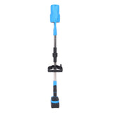 Leaf Blower Cordless Electric Blower with Batteries Fast Charger Foldable Blower for Patio Cleaning Lawn Care Blowing Fallen Leaves Dust EU Plug Blue