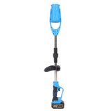 Leaf Blower Cordless Electric Blower with Batteries Fast Charger Foldable Blower for Patio Cleaning Lawn Care Blowing Fallen Leaves Dust EU Plug Blue