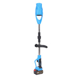Leaf Blower Cordless Electric Blower with Batteries Fast Charger Foldable Blower for Patio Cleaning Lawn Care Blowing Fallen Leaves Dust EU Plug Blue