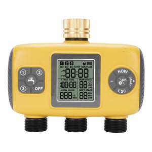 3 Outlet Sprinkler Timer Garden Hose Timer with Rain Delay Automatic Watering System Digital Irrigation Controller for Yard In Australia - Darrahopens