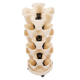 Stackable Flower Pot Multi Layer Waterproofing Space Saving Stable Vertical Garden Planter for Home Balcony