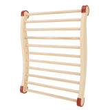 Sauna Backrest Wood Anti Slip S Shape Sauna Back Support with Pad Hat Slippers for Sauna Equipment