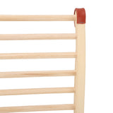 Sauna Backrest Wood Anti Slip S Shape Sauna Back Support with Pad Hat Slippers for Sauna Equipment