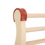 Sauna Backrest Wood Anti Slip S Shape Sauna Back Support with Pad Hat Slippers for Sauna Equipment