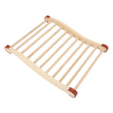 Sauna Backrest Wood Anti Slip S Shape Sauna Back Support with Pad Hat Slippers for Sauna Equipment