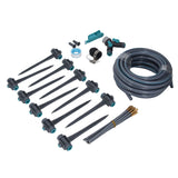 Garden Irrigation System 3 Modes Automatic Watering Irrigation Kit with 32.8ft PE Hose 360° Adjustable Nozzles for Courtyard Greenhouse