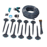 Garden Irrigation System 3 Modes Automatic Watering Irrigation Kit with 32.8ft PE Hose 360° Adjustable Nozzles for Courtyard Greenhouse