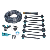 Garden Irrigation System 3 Modes Automatic Watering Irrigation Kit with 32.8ft PE Hose 360° Adjustable Nozzles for Courtyard Greenhouse