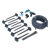Garden Irrigation System 3 Modes Automatic Watering Irrigation Kit with 32.8ft PE Hose 360° Adjustable Nozzles for Courtyard Greenhouse