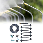 Garden Irrigation System 3 Modes Automatic Watering Irrigation Kit with 32.8ft PE Hose 360° Adjustable Nozzles for Courtyard Greenhouse