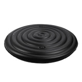 Inflatable Hot Tub Cover PVC Adjustable Inflatable Pool Protective Lid with Handles for Outdoor