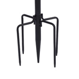 2 Set String Light Poles Metal Outside Support Adjustable Outdoor Hanging Stand for Patio Garden Balcony Backyard Arrangement